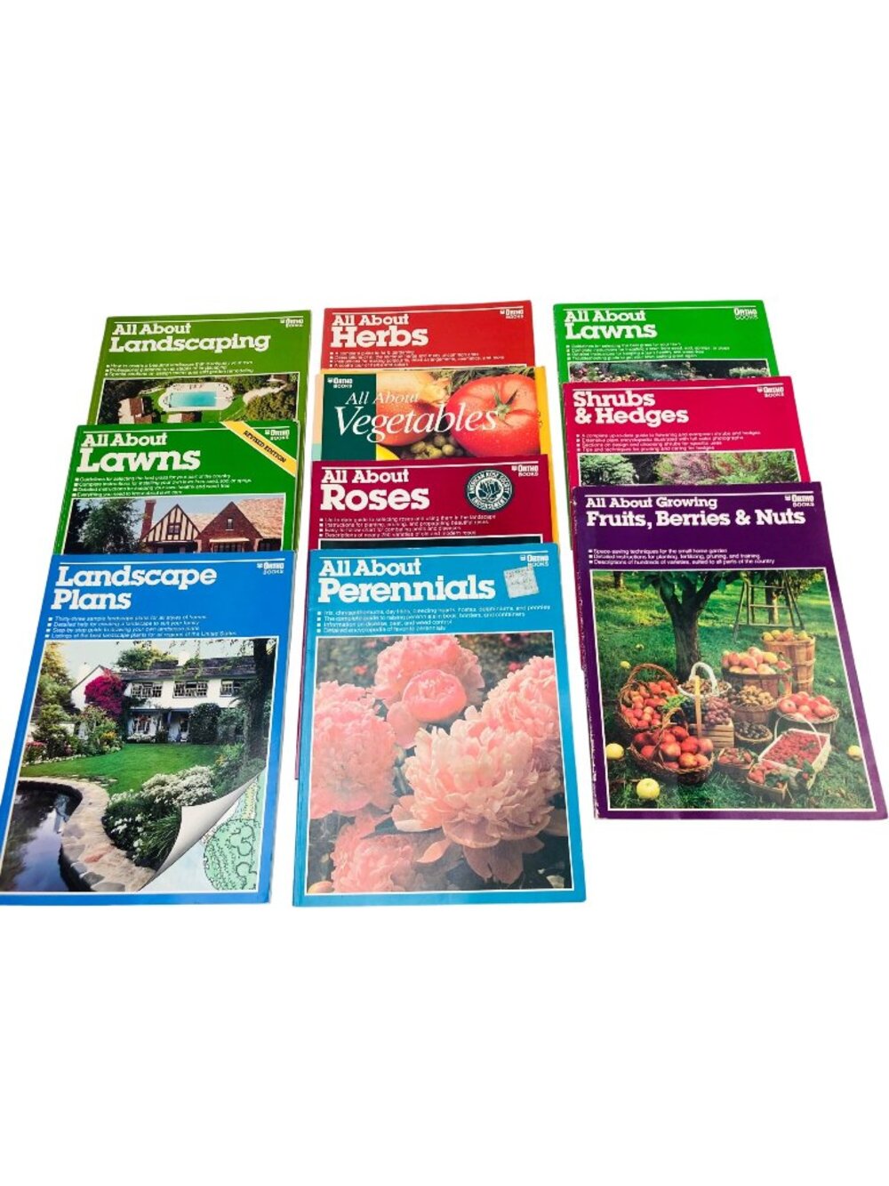Ortho Vintage Gardening & Landscaping Books Lot of 10 Herbs Vegetables Flowers..